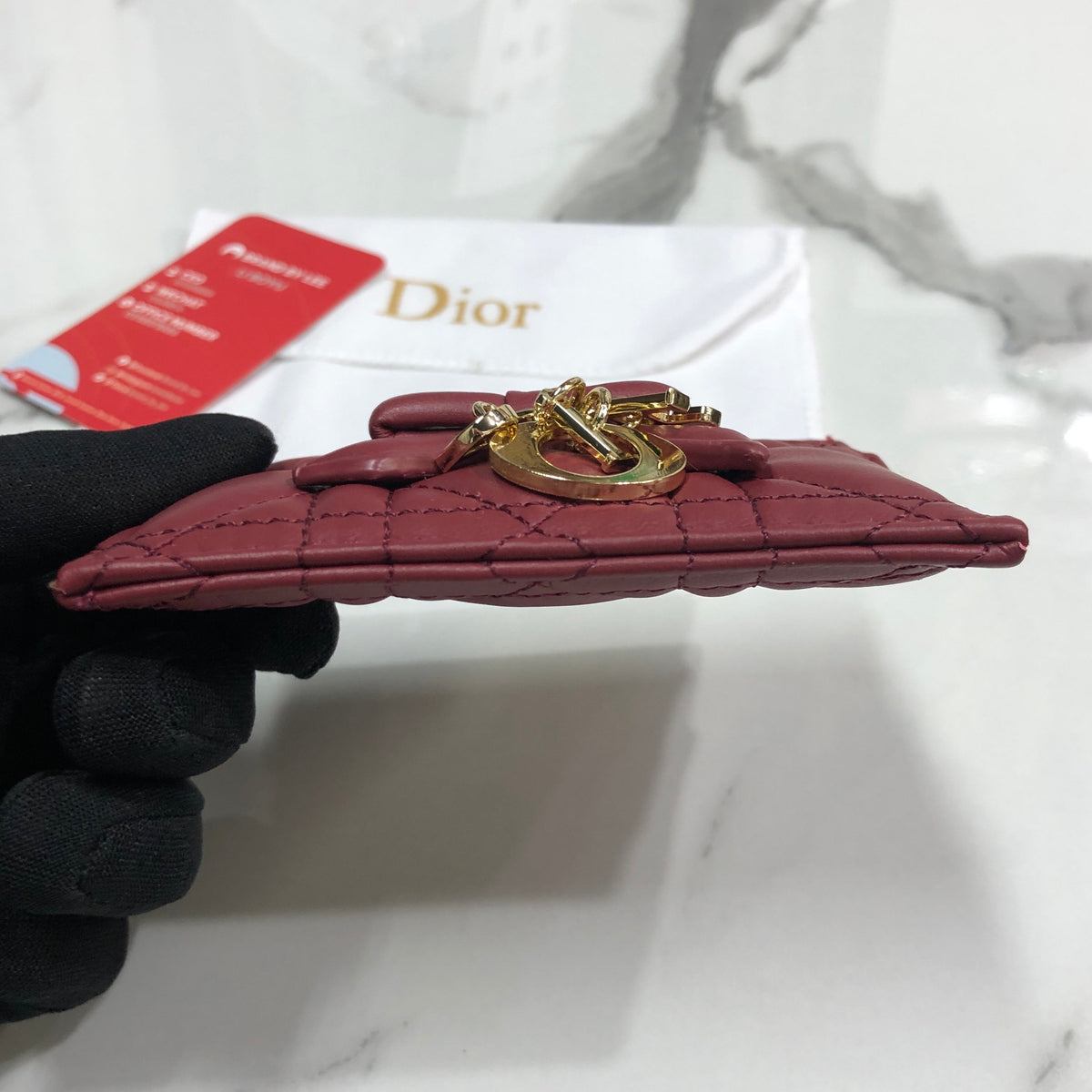 Lady Dior Freesia Card Holder
