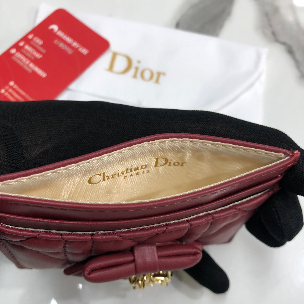 Lady Dior Freesia Card Holder