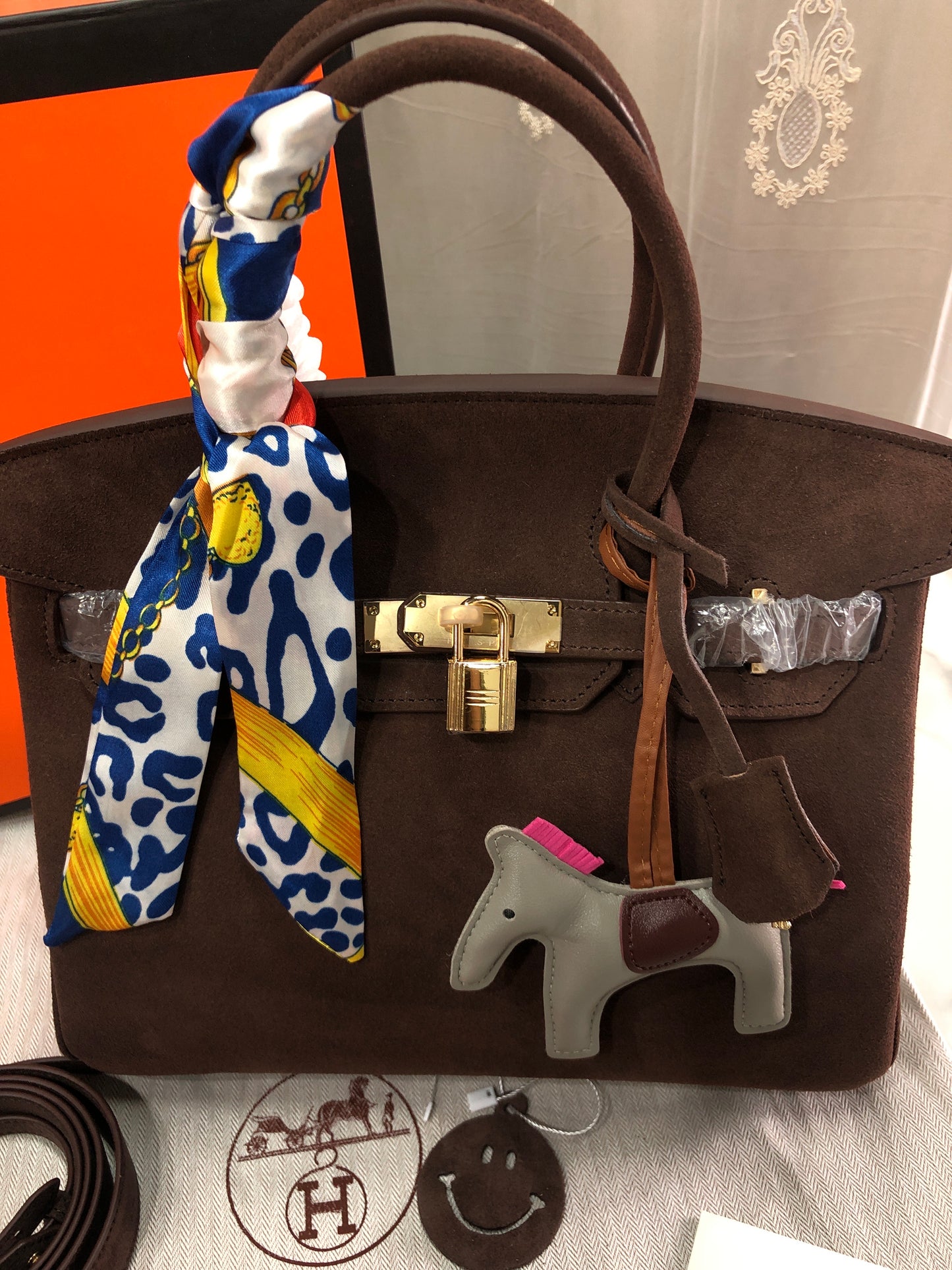 Suede Hermès Birkin