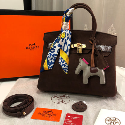 Suede Hermès Birkin