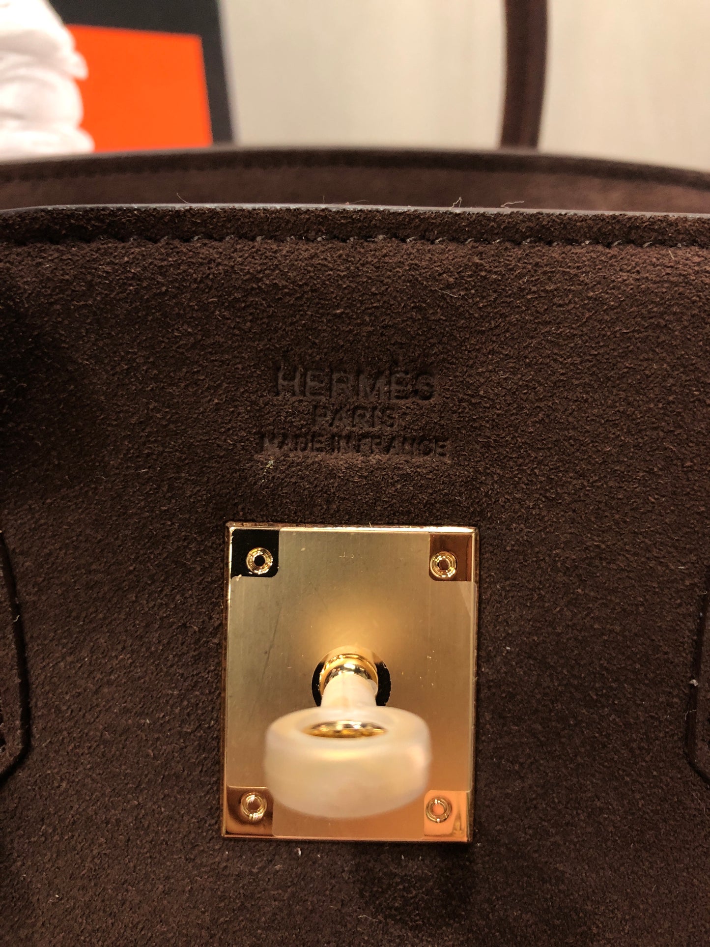 Suede Hermès Birkin