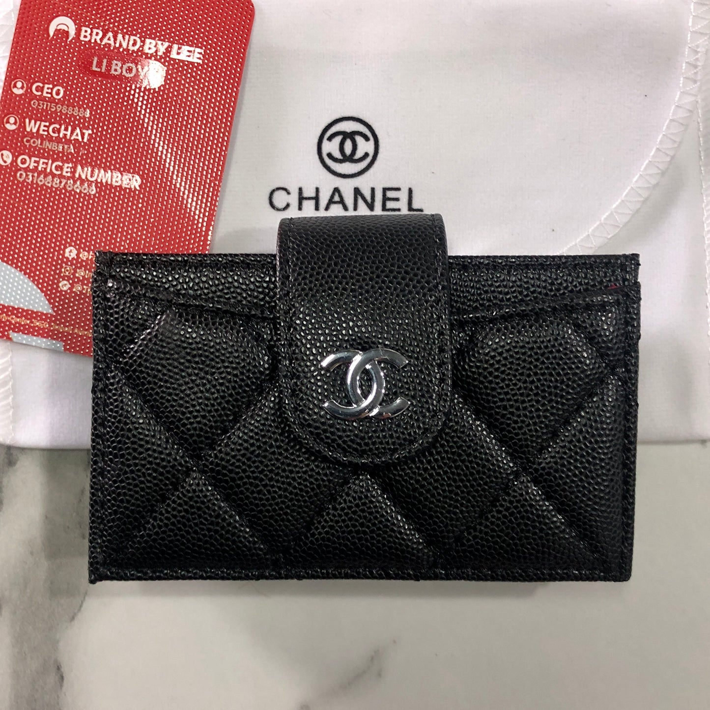 Chanel flap card holder