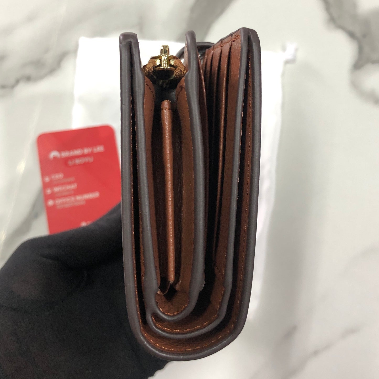 Coach Medium Corner Zip Wallet in Signature Canvas