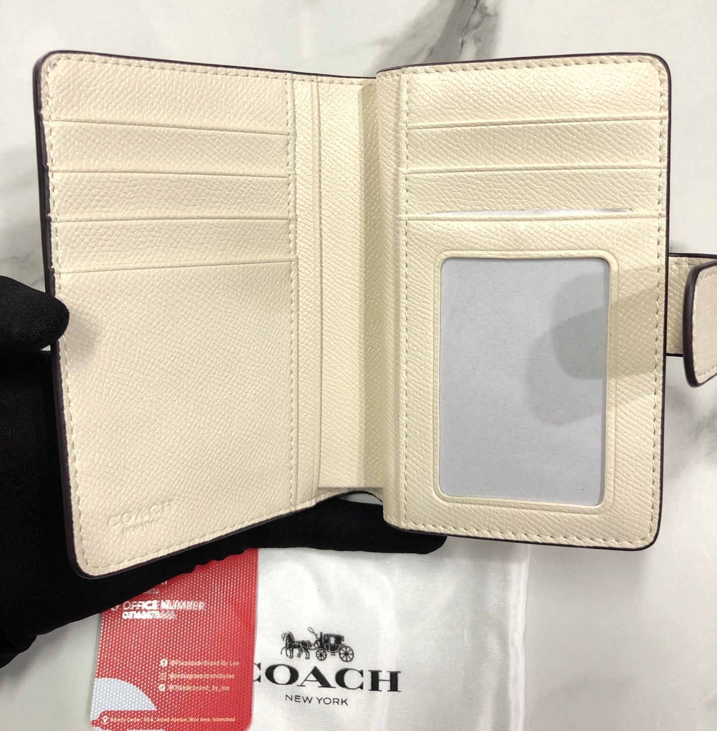 Coach Medium Corner Zip Wallet in Signature Canvas
