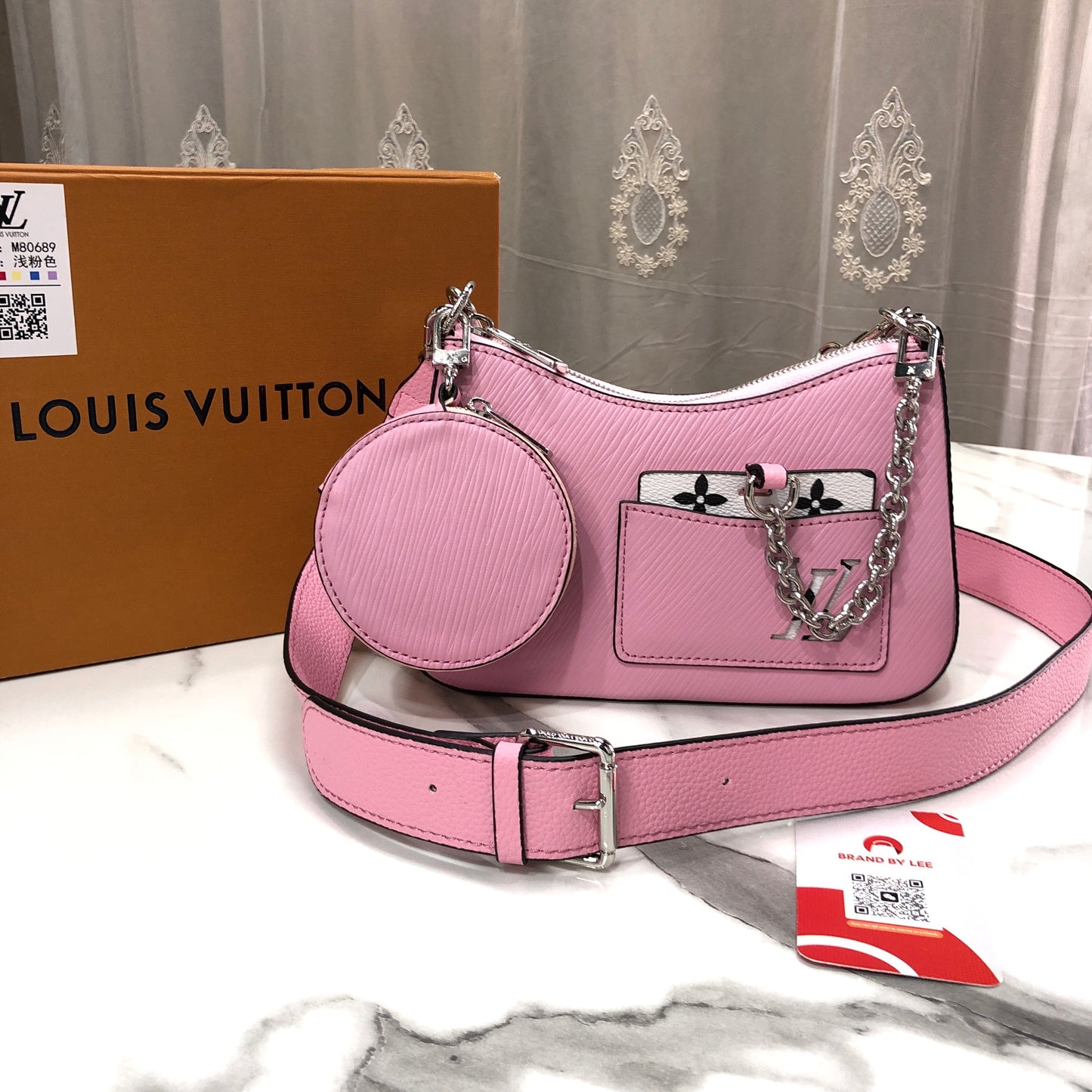 Louis Vuitton Rose Miami Pink Epi Leather Marellini bag