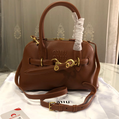 Miu Miu Aventure Nappa Leather Bag