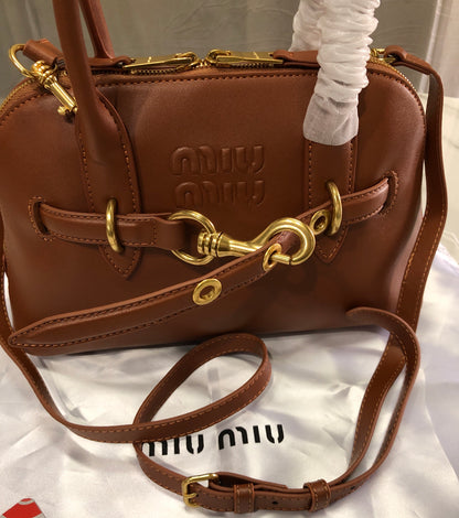 Miu Miu Aventure Nappa Leather Bag