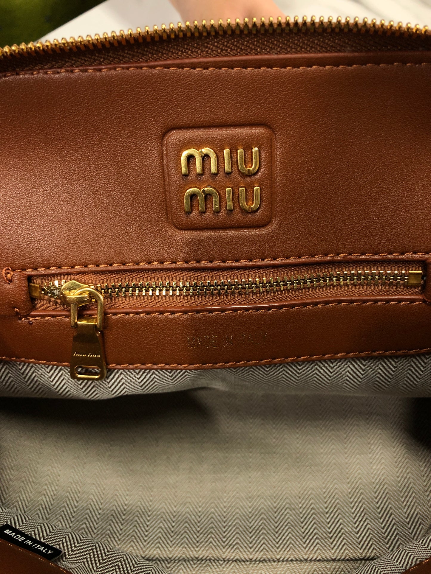 Miu Miu Aventure Nappa Leather Bag