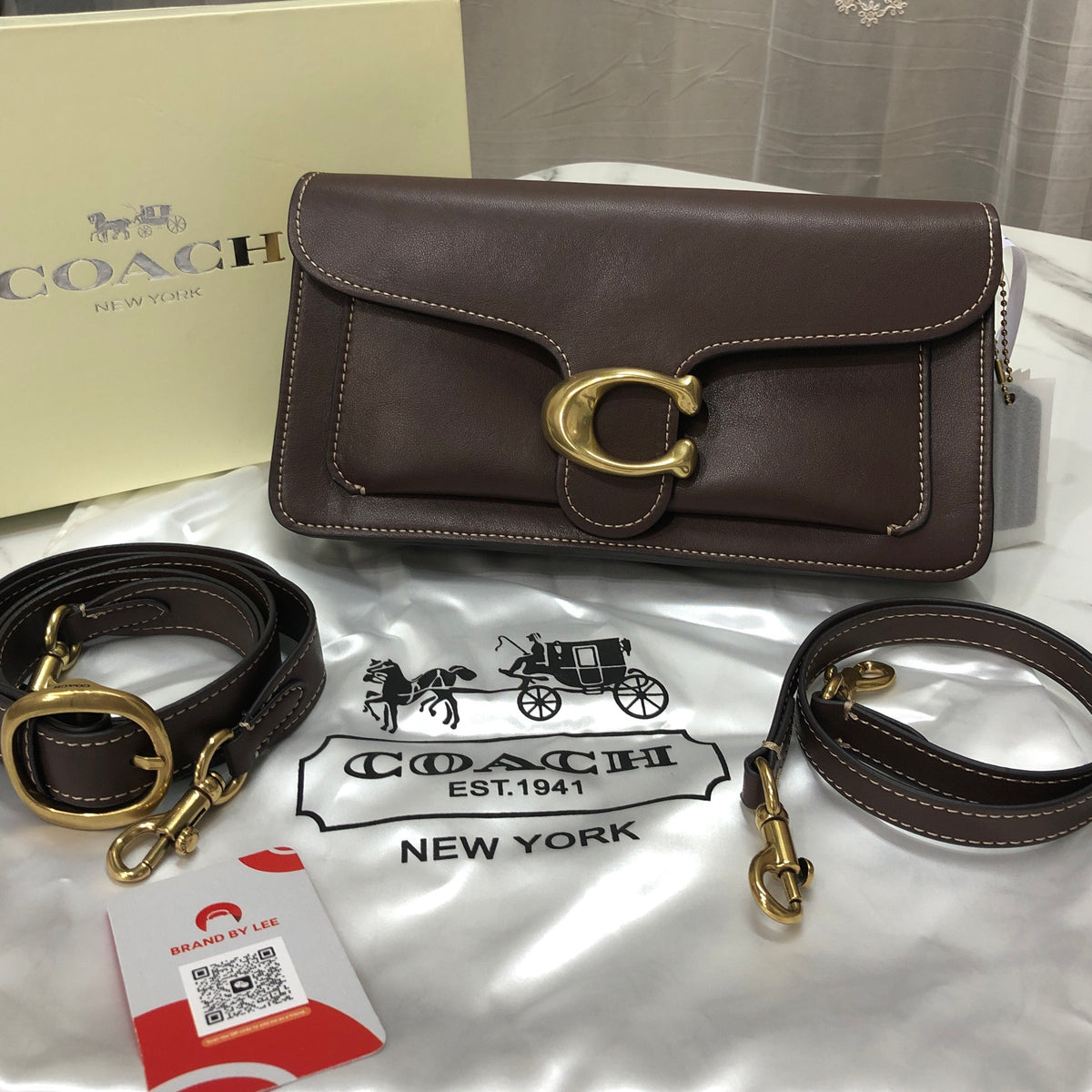 Coach Tabby Shoulder Bag 26 Maple (dark brown)