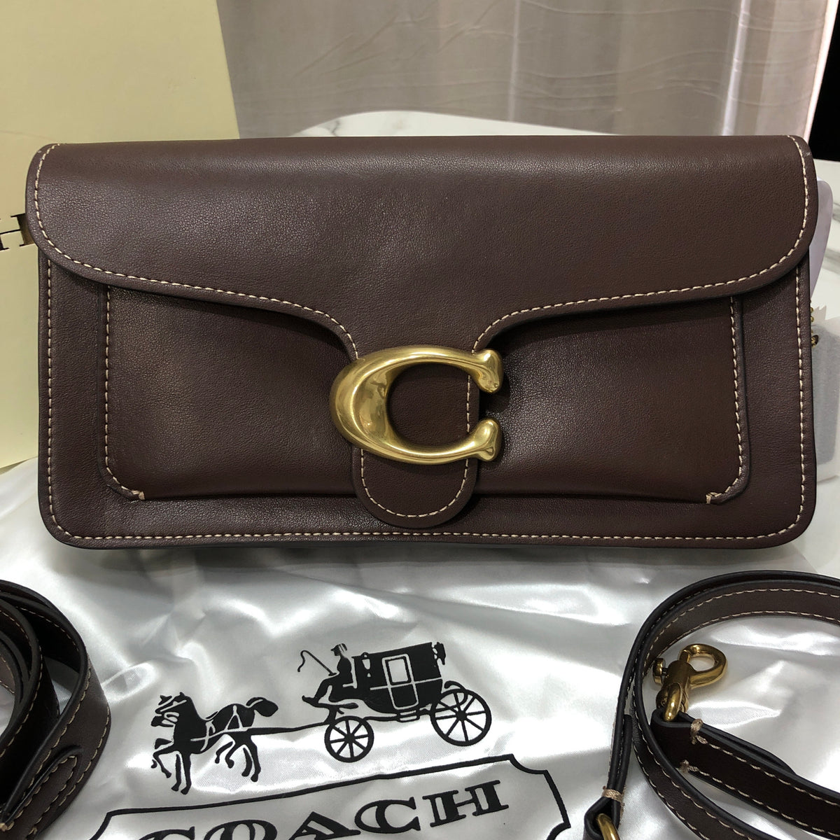 Coach Tabby Shoulder Bag 26 Maple (dark brown)