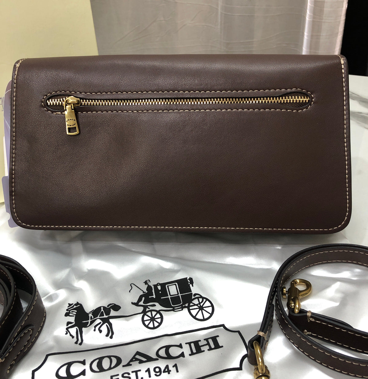 Coach Tabby Shoulder Bag 26 Maple (dark brown)