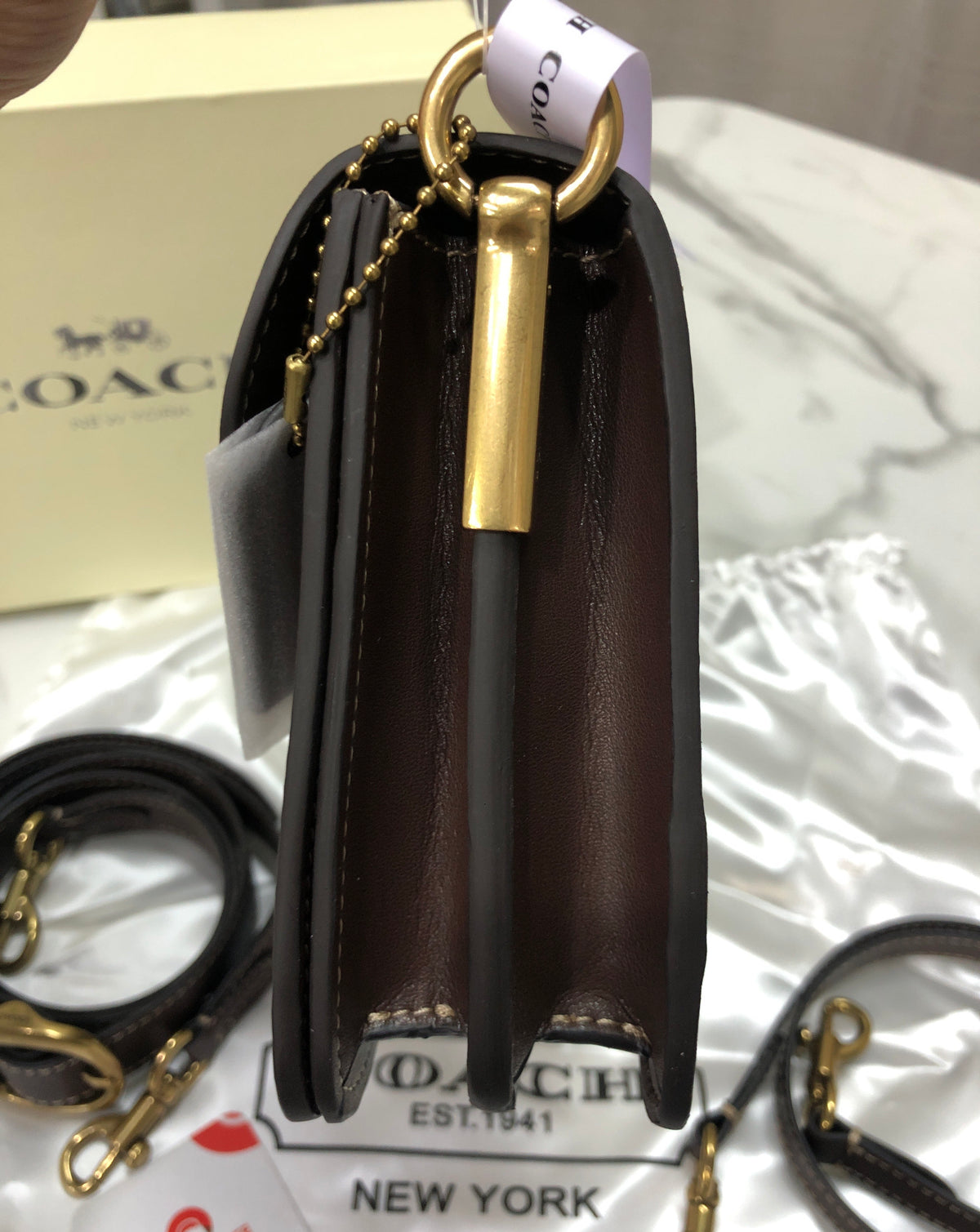 Coach Tabby Shoulder Bag 26 Maple (dark brown)