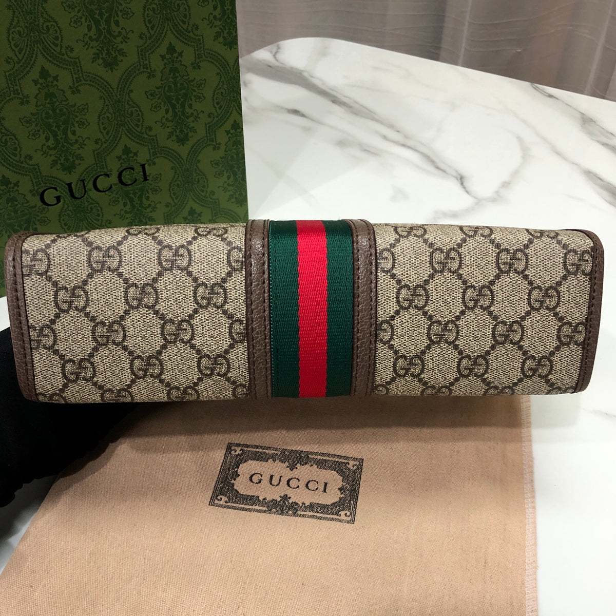 Men Gucci Ophidia medium pouch