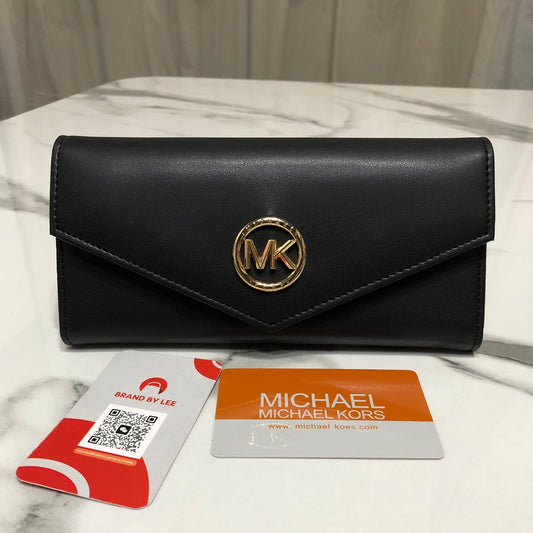 Michael Kors Carmen Medium Leather Envelope Wallet