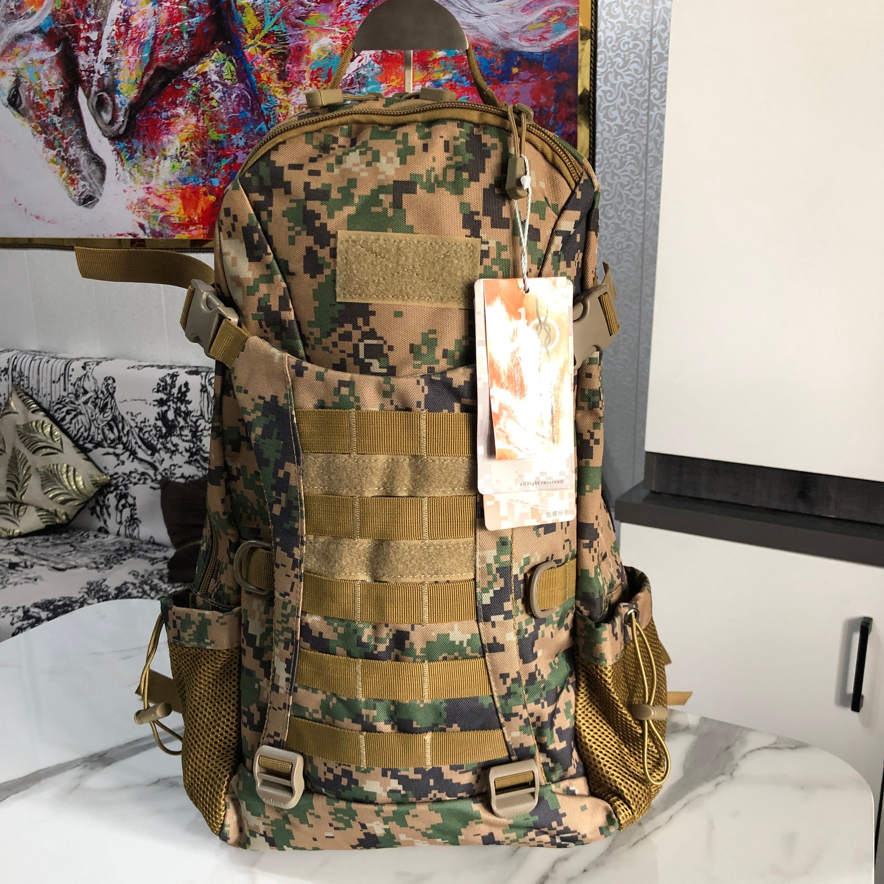 Military-style tactical backpack