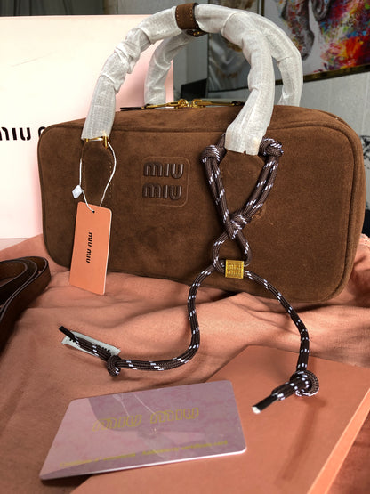 Miu Miu Arcadie padded suede bag