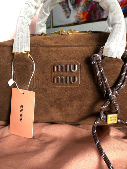 Miu Miu Arcadie padded suede bag