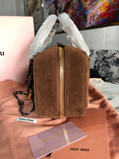 Miu Miu Arcadie padded suede bag