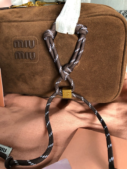 Miu Miu Arcadie padded suede bag