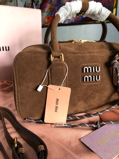 Miu Miu Arcadie padded suede bag