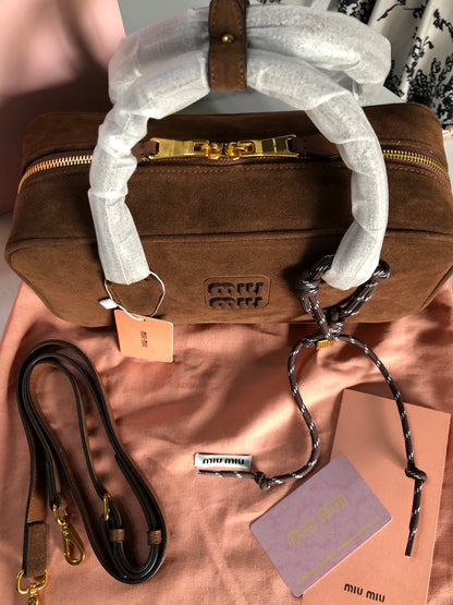 Miu Miu Arcadie padded suede bag