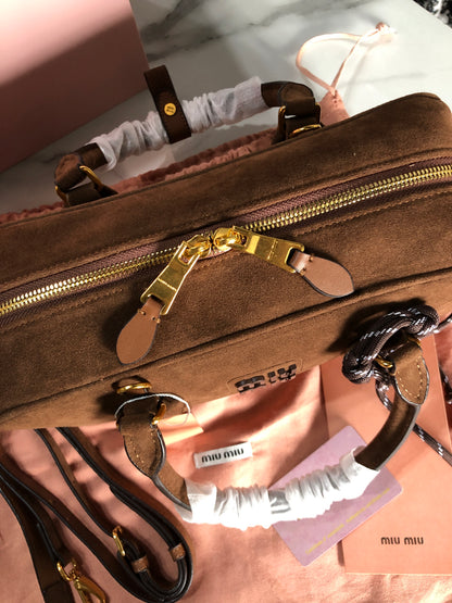 Miu Miu Arcadie padded suede bag