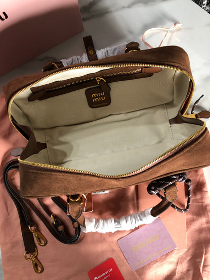 Miu Miu Arcadie padded suede bag