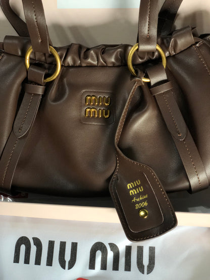 Miu Miu Joie nappa leather bag