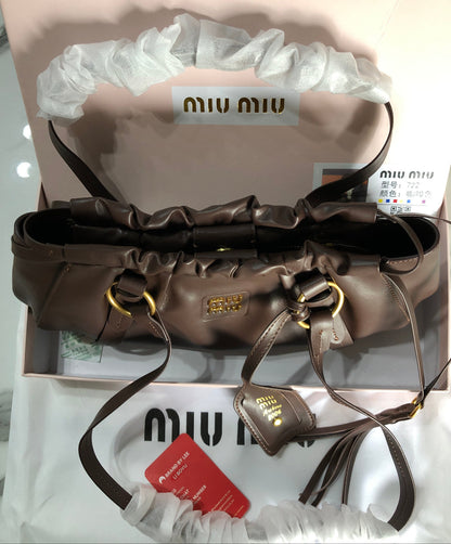 Miu Miu Joie nappa leather bag