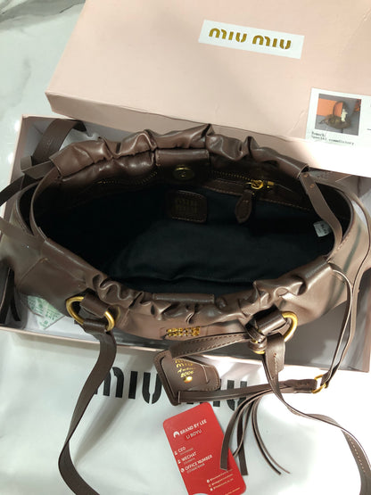 Miu Miu Joie nappa leather bag