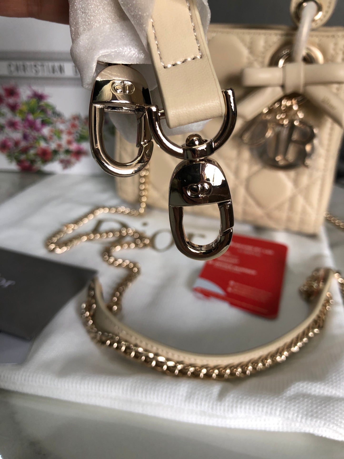 Small Lady Dior Bag （Beige）