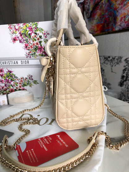 Small Lady Dior Bag （Beige）